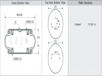 FS330-14 工业设备橡胶空气弹簧 气囊 空气垫 缓冲减振垫 Machinery and equipment Air spring Shock absorption FS330-14 FS330 14 FS33014