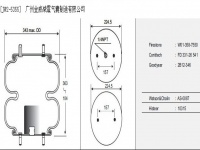 JW2-5355空气弹簧/气囊减振/Air spring shock absorbers