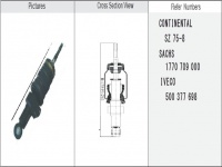 减震气囊 / 空气弹簧 / Air spring / JW1C3398 IVECO Truck Air Suspension Air Spring Air Bag Shock Absorber 500379698 SZ75-8 1770709000 500377698
