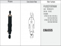 JW1C3961 奔驰卡车驾驶室空气弹簧气囊减震器大孔 MERCEDES-BENZ Air spring shock absorber 9428907019 9428905219 895233 895207 4386041210 46312780601003 105408 731700002547