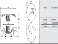 JW9053橡胶空气弹簧/气囊/Air spring shock absorbers/W01-358-9053/8030192/1003589053C/UCE-1304-2