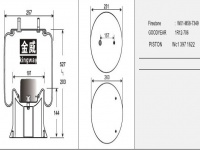 JW9089橡胶空气弹簧/气囊/Air spring shock absorbers/W01-M58-7349/1R12-706/WC13971622