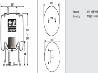 JW9098橡胶空气弹簧/气囊/Air spring shock absorbers/W01-M58-9098/11295/15694