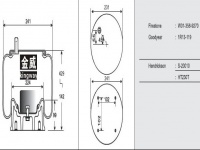 JW9270橡胶空气弹簧/气囊/Air spring 1T15VP4 85101147 MSK20016 1R13077 1R13-077 1R13102 1R13-102 209270CM 910135S433 W013589270 15994 MLF7061 MLF7077 MLF8077 W01-358-9270/1R13-119