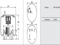 JW7666橡胶空气弹簧/气囊/Air spring shock absorbers/W01-455-7666/C-20010