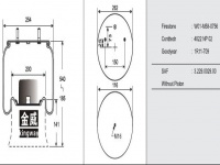 JW0756橡胶空气弹簧/气囊/Air spring shock absorbers/MLF8135 TT2309135 08410071 08410011 W01-M58-0756/4022NP02/1R11-709/3.229.0029.00