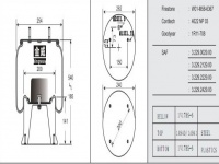 JW6367橡胶空气弹簧/气囊/Air spring shock absorbers/W01-M58-6367/4022NP03/1R11-708/3229002900/3229212900/3229222900/3229242900