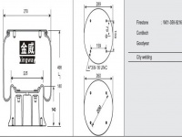 JW9216橡胶空气弹簧/气囊/Air spring shock absorbers/W01-358-9216