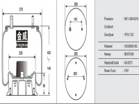 JW9218橡胶空气弹簧/气囊/Air spring shock absorbers/W01-358-9218/1R13-120/1003589218C/90557209/AS-0073