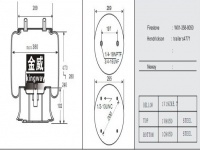 JW8050橡胶空气弹簧/气囊/Air spring 1R14-127/566-28-3-031/566-20-7-181/9264/8539/C-13122/AS0039/570-08-050/RTI365430A1 /B-12514-013/11 10.5C-16 A 320/1T19ZK-5.7/W01-358-8050/1R14-039/1R14-055/3130498