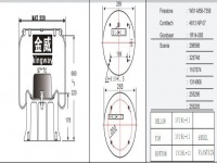 JW7358橡胶空气弹簧/气囊/Air spring shock absorbers/W01-M58-7358/4813NP07/1R14-065/298568/325748/1107674/1314906/255295/255293