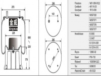 JW9122橡胶空气弹簧/气囊/Air spring RTI345530A4/B-12514-008/B-12514-010/90557020/7071/90557076/7077/90557185/AS-0023/1110.5-21A313/TA-3090-17/1R13-048/1R14-045/W01-358-9122/4811N03/1R13-038