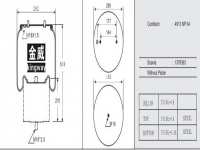JW6033橡胶空气弹簧/气囊/Air spring shock absorbers/4913NP04/1379393