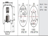 JW7385橡胶空气弹簧/气囊/Air spring shock absorbers/W01-M58-7385/912NP02/3229000501