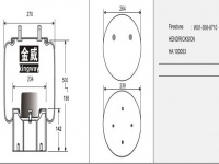 JW8710橡胶空气弹簧/气囊/Air spring shock absorbers/W01-358-8710