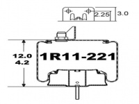 空气弹簧减震气囊 Air Spring Rolling Lobe 1R11-221 1R11221 999S537 K3031922 1T15LA1 1T15KW1 W013589622 W01-358-9622 W013589675 W01-358-9675 K30328 K30322 9910P576 39622KPP