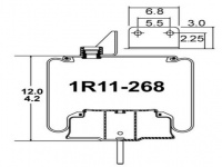 空气弹簧减震气囊 Air Spring Rolling Lobe 1R11-268 1R11268 W015449542 W015449547 W01-544-9547 W01-544-9542 W015449541 W01-544-9541