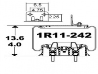 空气弹簧减震气囊 Air Spring Rolling Lobe 1R11-242 1R11242 9912P515 W013589616 W01-358-9616 39616KPP