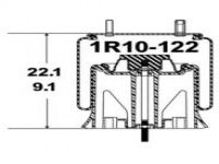 橡胶空气弹簧气囊Air spring 99K-15P425 1R10-122 1R10122