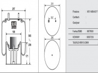 挂车空气弹簧气囊Trailer air spring air bag 4157NP08 1T15MPW-7 1T300-37 207768 134262 130942 W01-M58-6317 KR915-53NW V1DK20C-2 54157AP08 1R11-773 566-22-3-521 566223521 90557233 H2501869 M078580