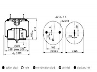 Volvo truck air spring air bag 6613NP01 20554762 21811323 21961475 20452144 135972 30230A01 54762M 沃尔沃卡车空气弹簧气囊