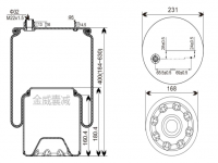 JW8621奔驰卡车空气弹簧气囊 Air spring airbag of Benz Truck 9613205021 1V8621 SP555021-K JW8621奔驰卡车空气弹簧气囊 Air spring airbag of Benz Truck 9613205021 1V8621 SP555021-K
