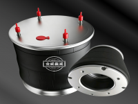 Air spring airbag Truck trailer Hongyan Jieshi 红岩杰狮拖挂卡车后空气弹簧气囊型减震器 5802379945后气囊 中置轴2911-787018