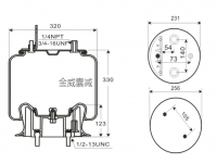 拖挂卡车空气弹簧减震气囊 Air Spring Rolling Lobe 1V9371 910-17.5P521 910-18.5P521 W013589371 W01-358-9371 1670073C1 2027911C1 1T15MT8 1R12-401 1R12401 1R12244 1R12-244 39371KPP 910175P521 1686386C1 1670043C1